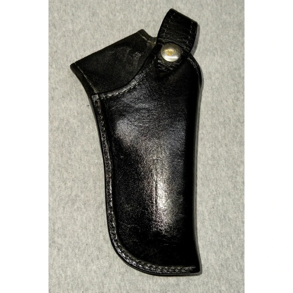 Sloans‎ Black Leather Holster Single Snap Tactical Outdoors Hunting Security